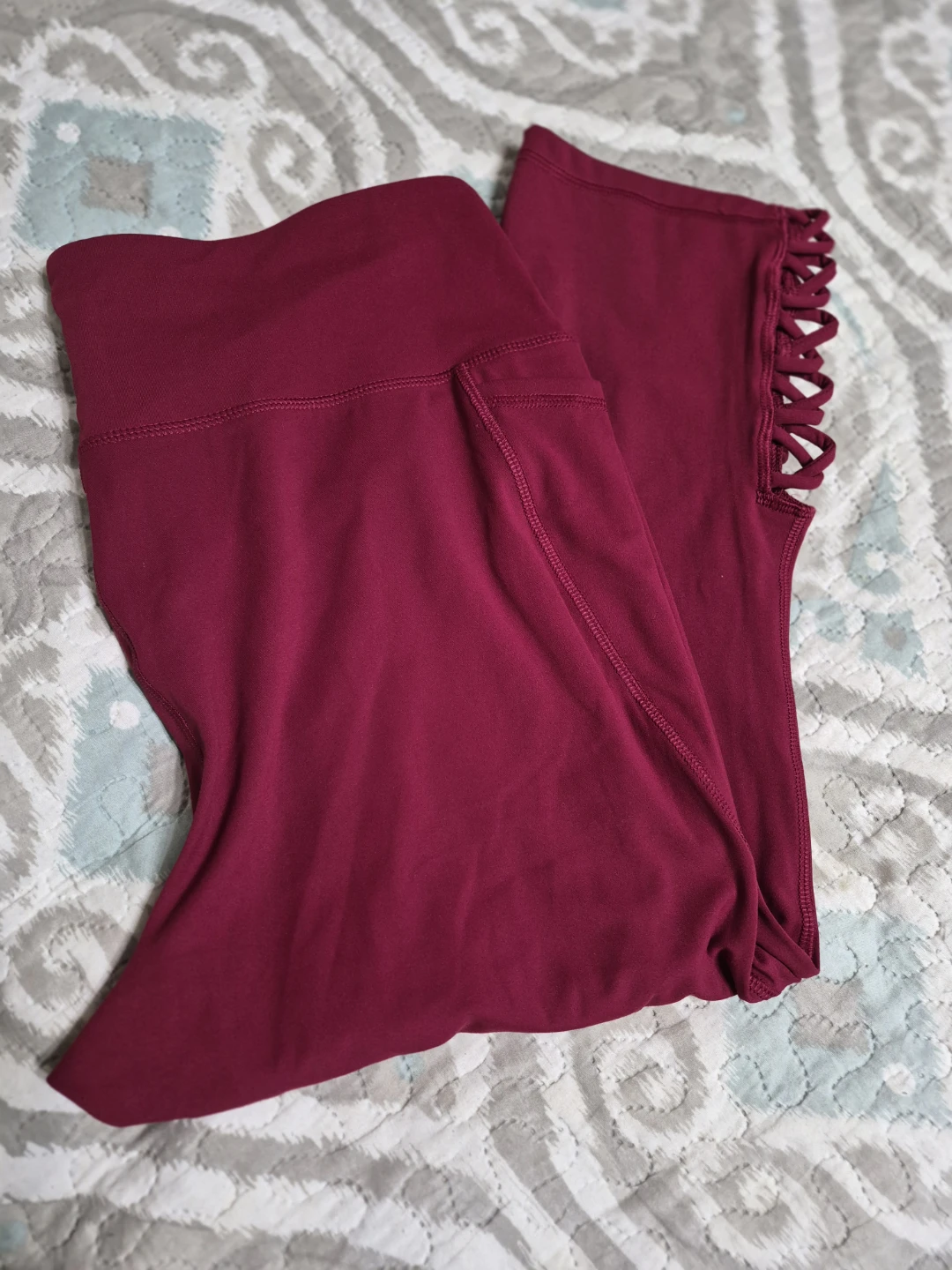 Ladies Active Capris with Side