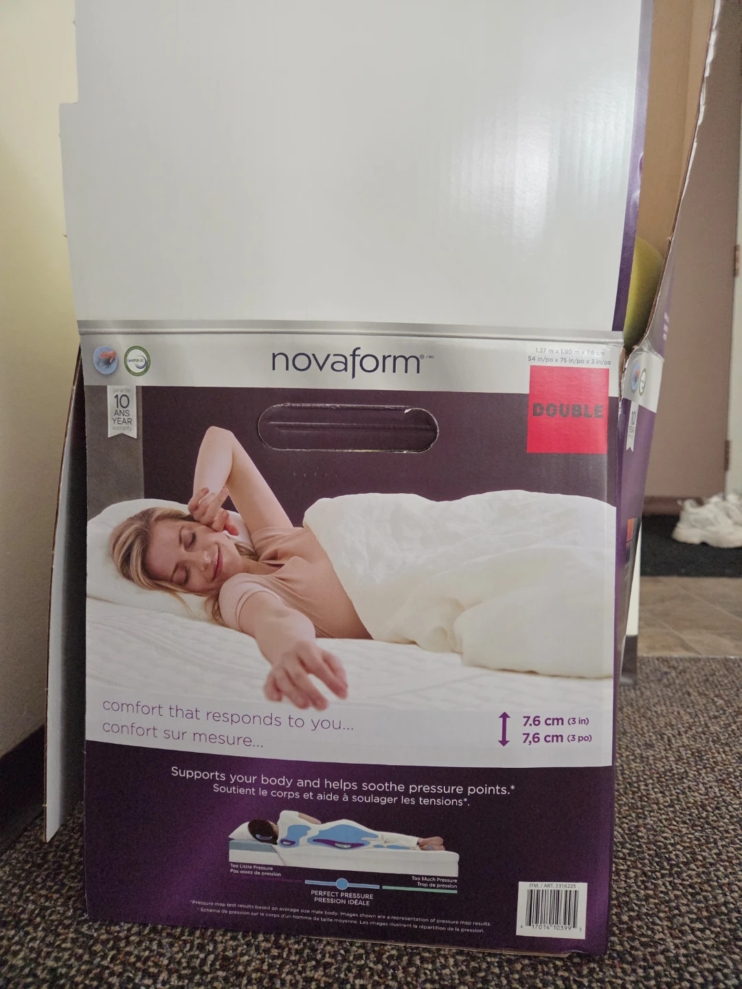 Novaform ComfortGrande Plus Double Mattress Topper - photo 2
