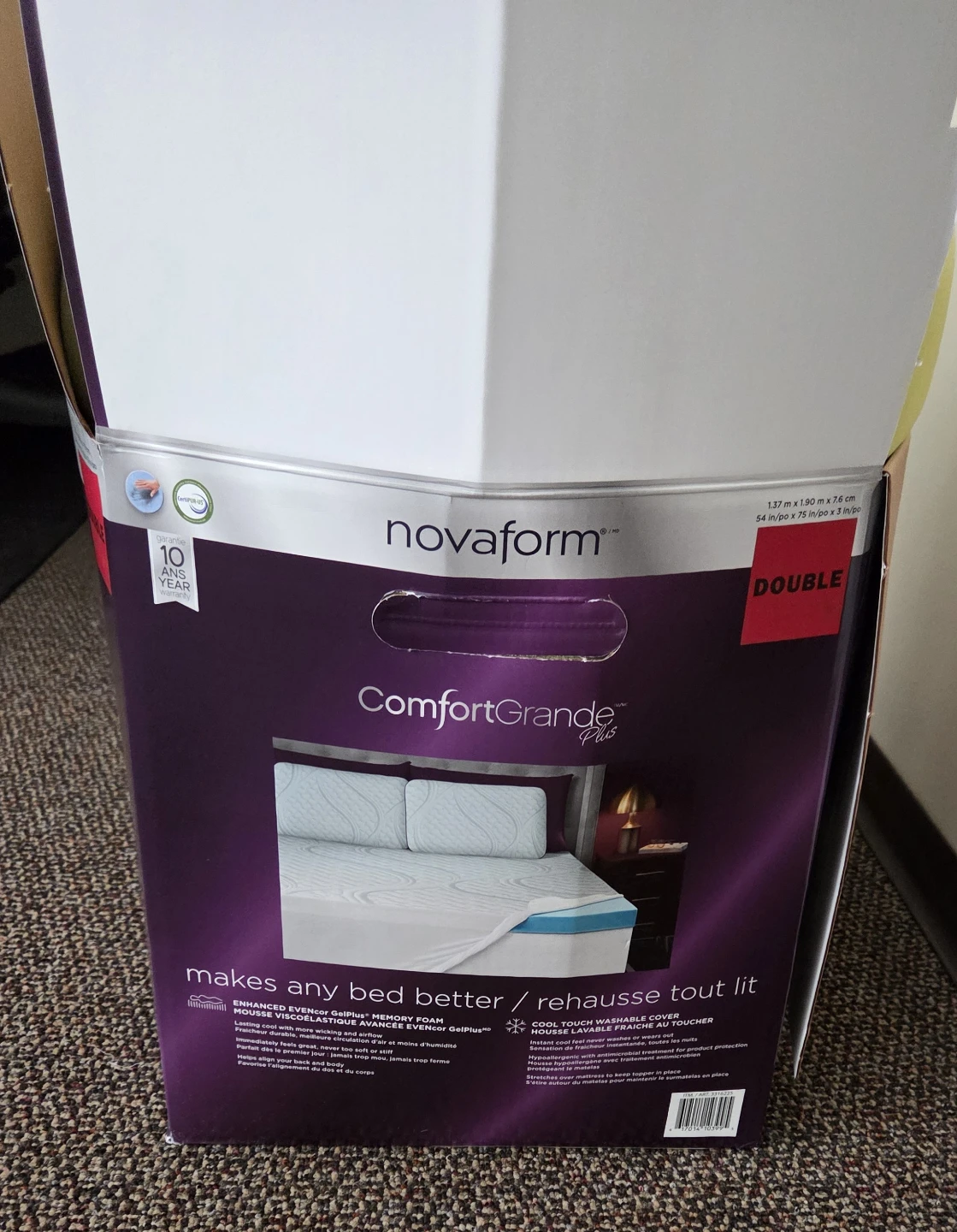 Novaform ComfortGrande Plus Double Mattress Topper - photo 3