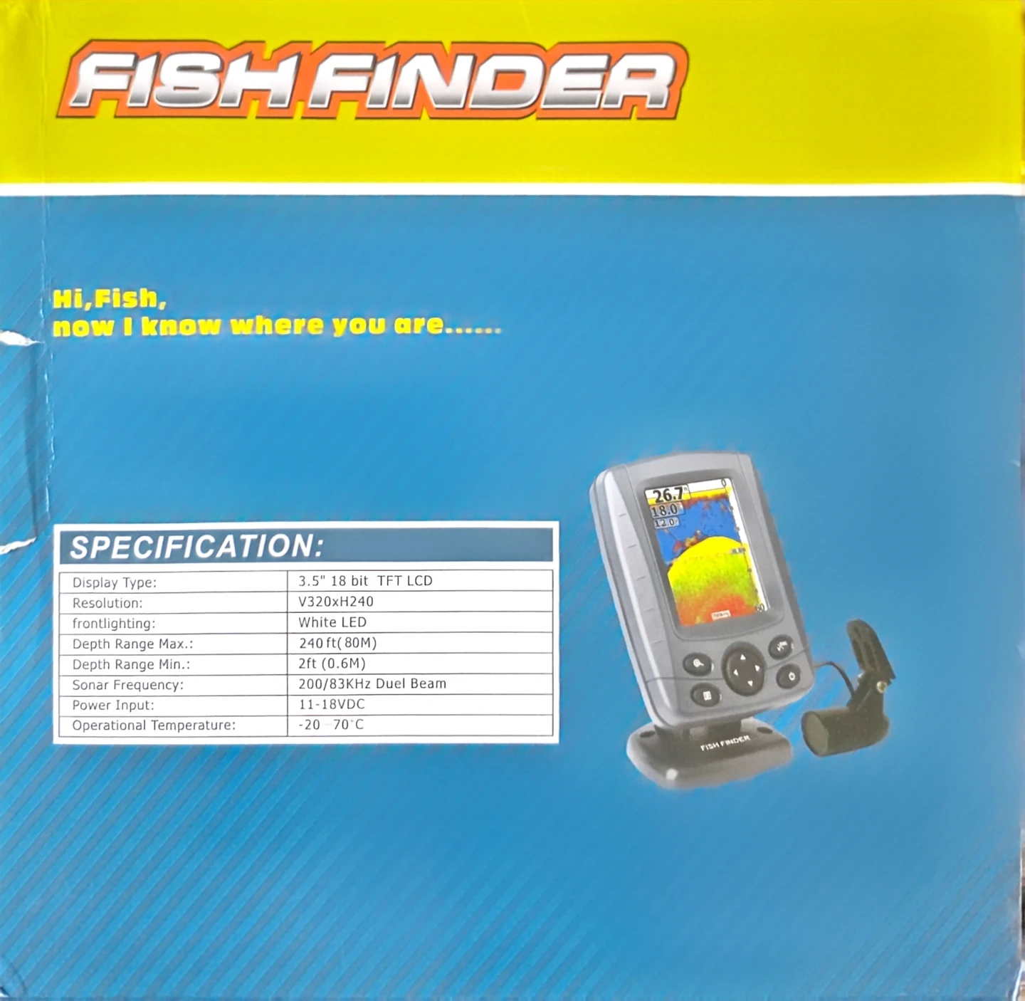 Fish Finder with 3.5" TFT LCD Display - photo 2