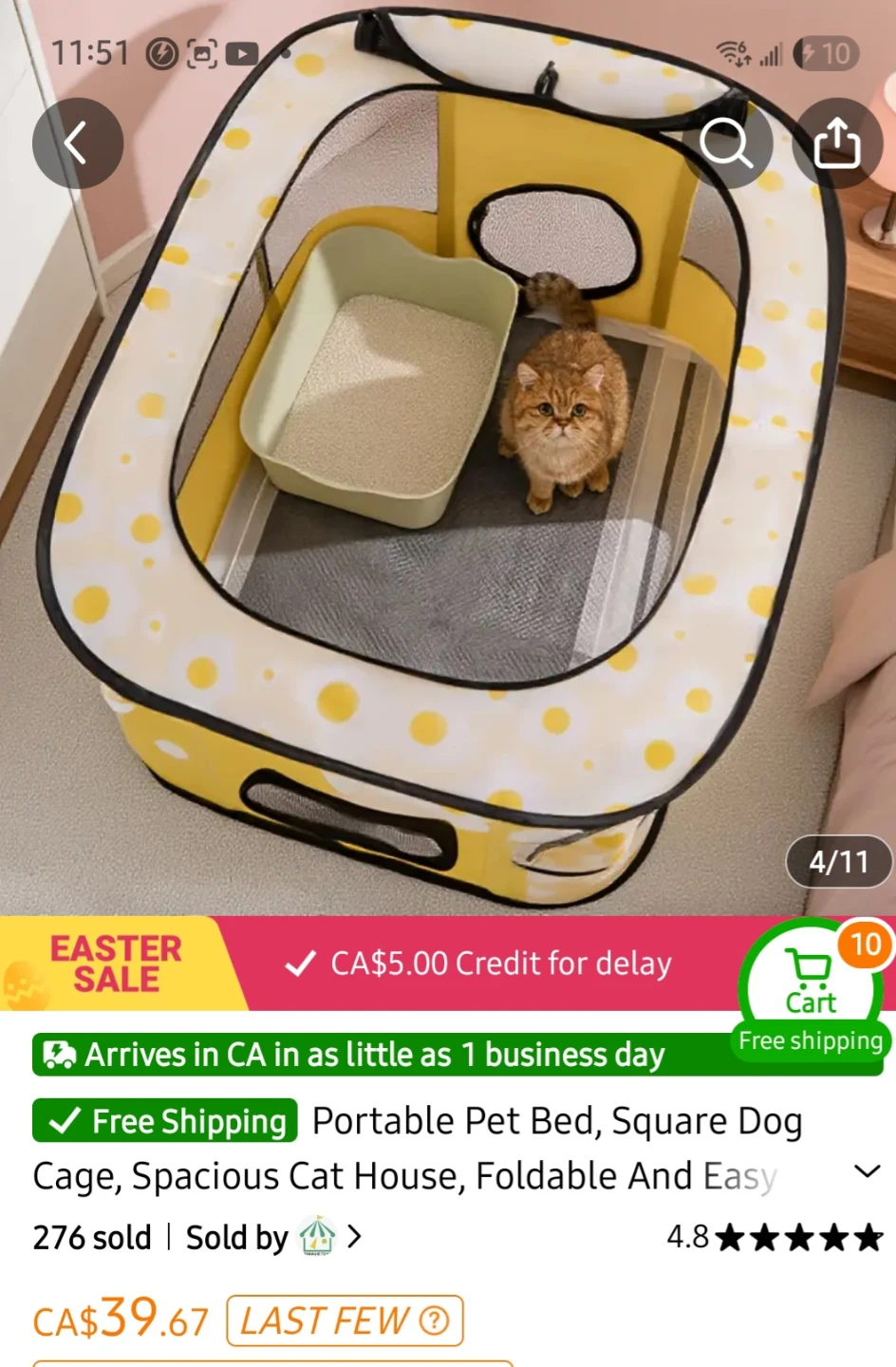 Portable Pet Playpen Enclosure - photo 3