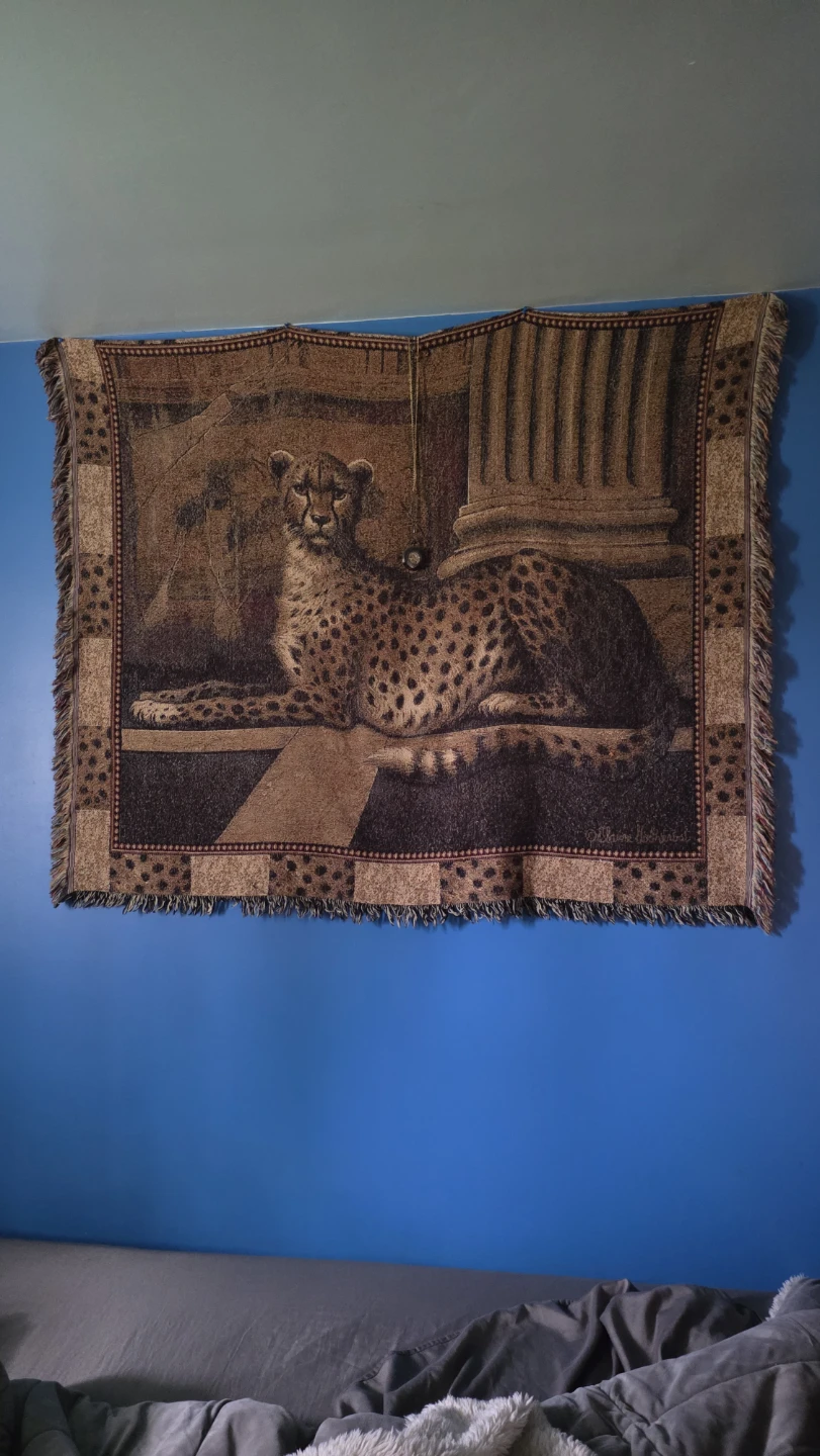 Woven Cheetah Wall Tapestry