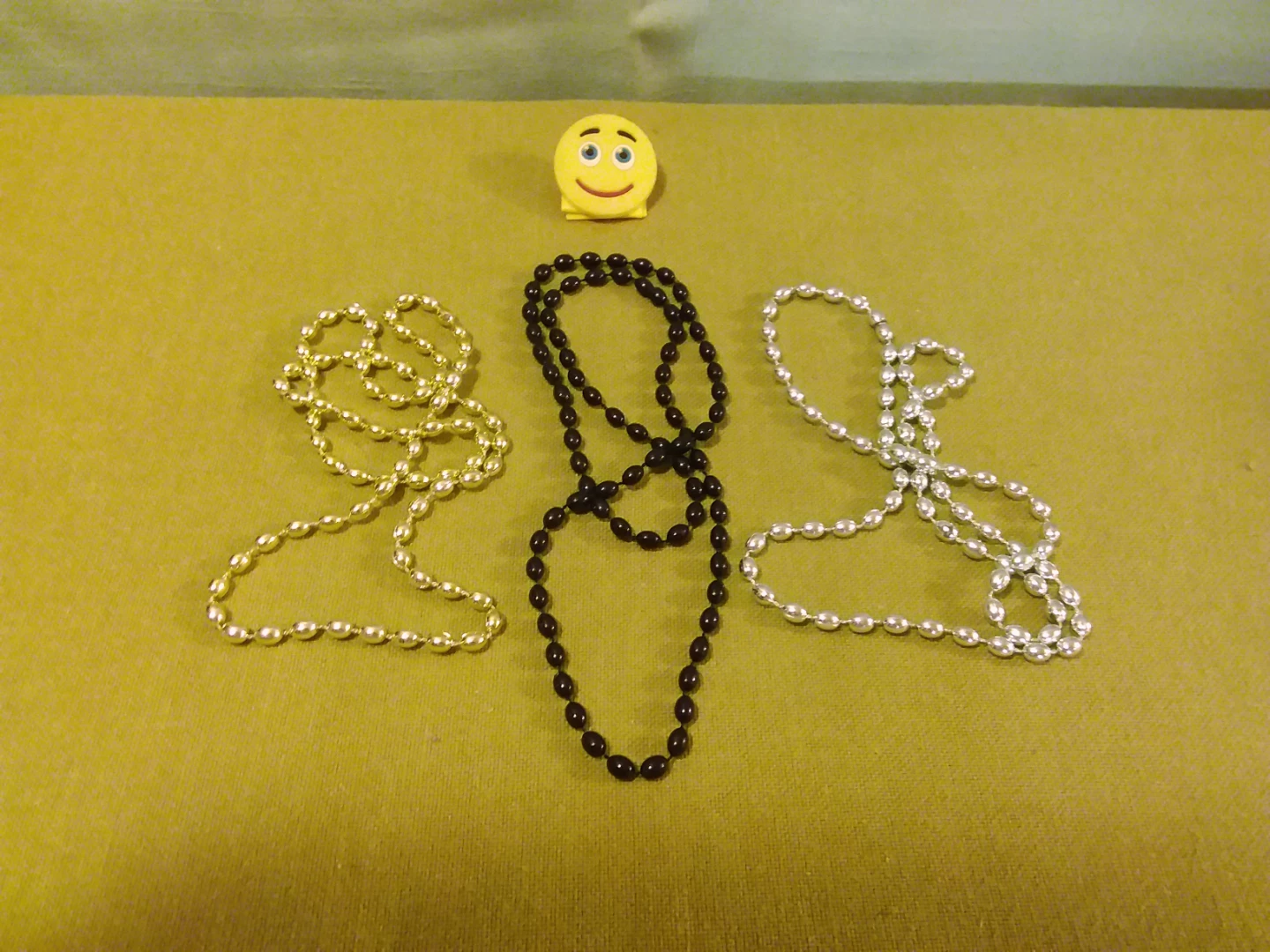 📿 🆓 Mardi Gras Beaded Necklaces (Set of 3) 📿 🆓