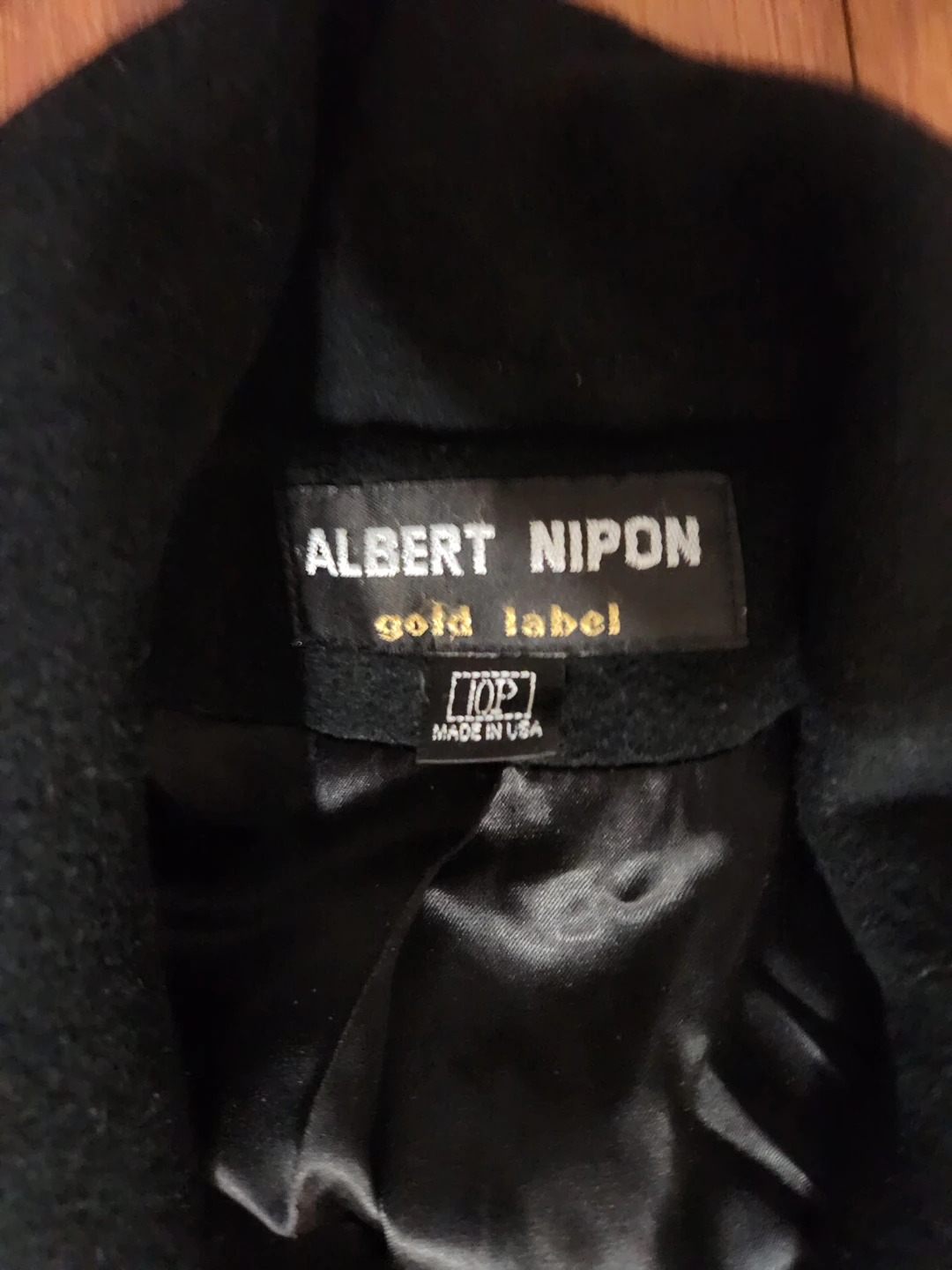 Albert Nippon Gold Label Women's Black Wool Blend Overcoat - photo 2