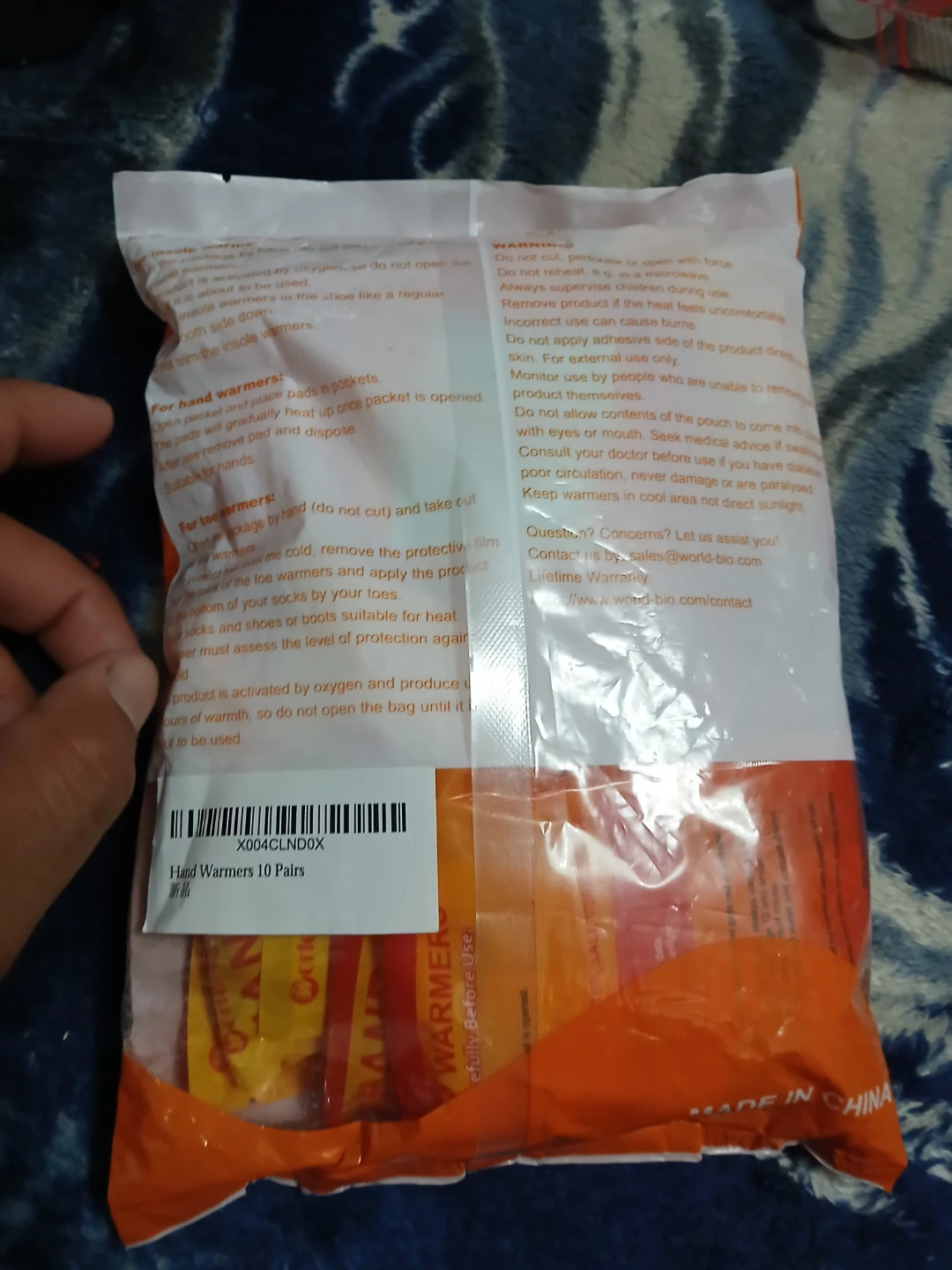 World-Bio Hand Warmers - 10 Pairs - photo 3
