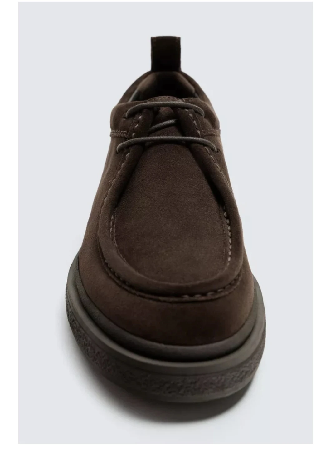 Zara Man Brown Suede Lace-up Shoes - photo 5