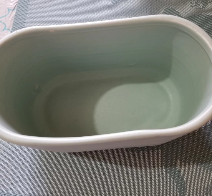 Teal oval planter pot - photo 2