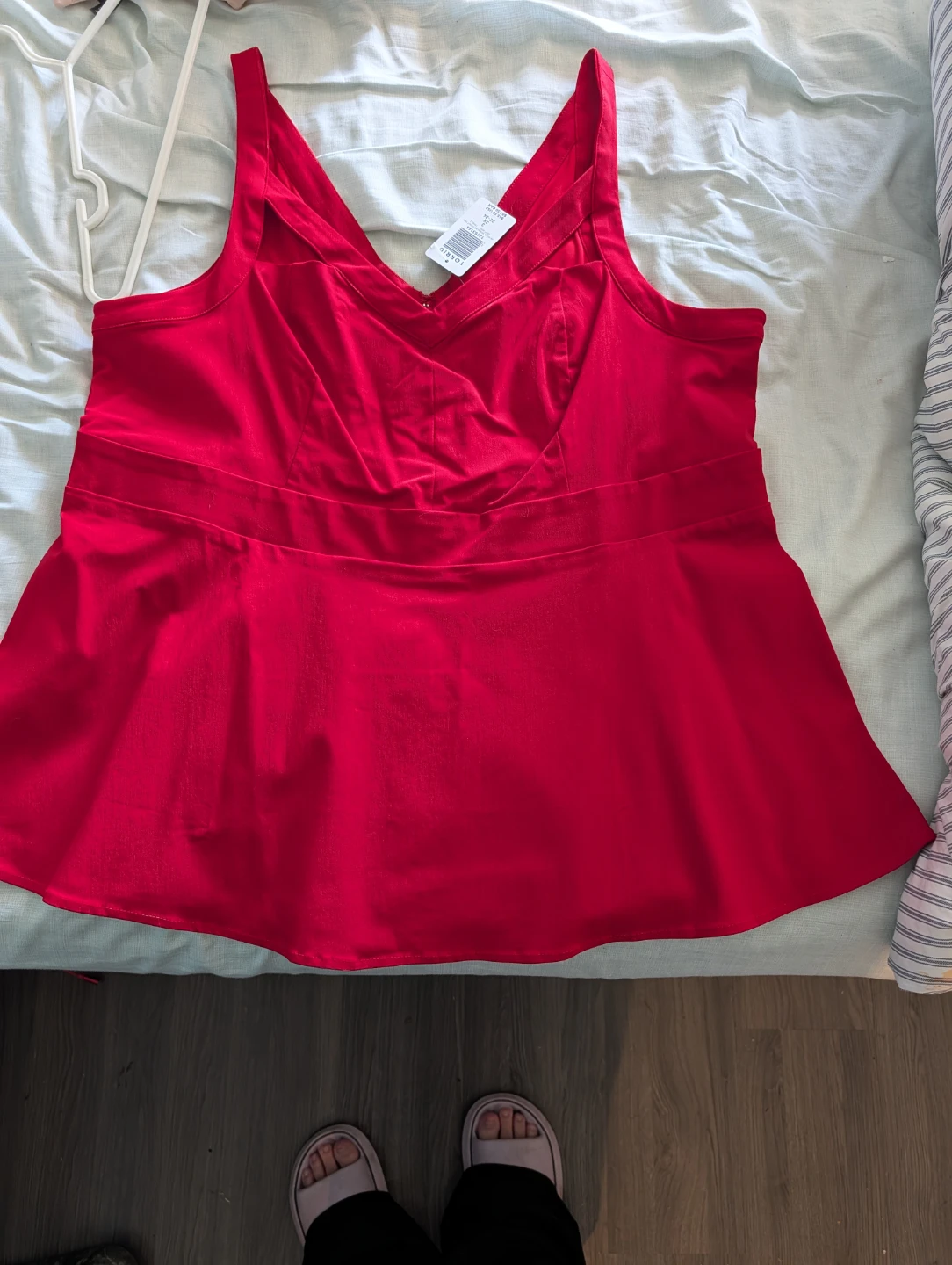 Torrid Red V-Neck Tank Top - Size 3X
