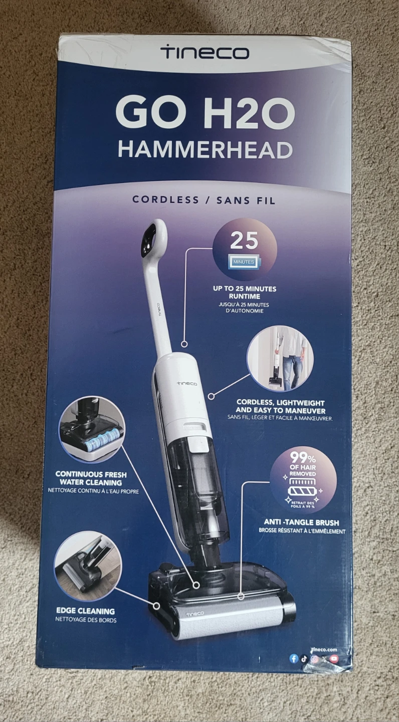 Tineco GO H2O Hammerhead Cordless Wet Dry Vacuum