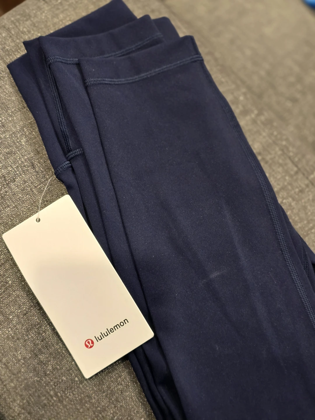 Lululemon Wunder Under HR Crop 23" Leggings Size 4 Navy - photo 2