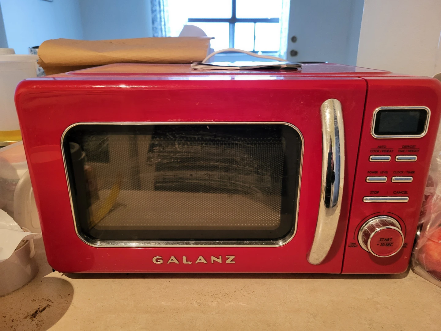 Galanz Red Retro Microwave