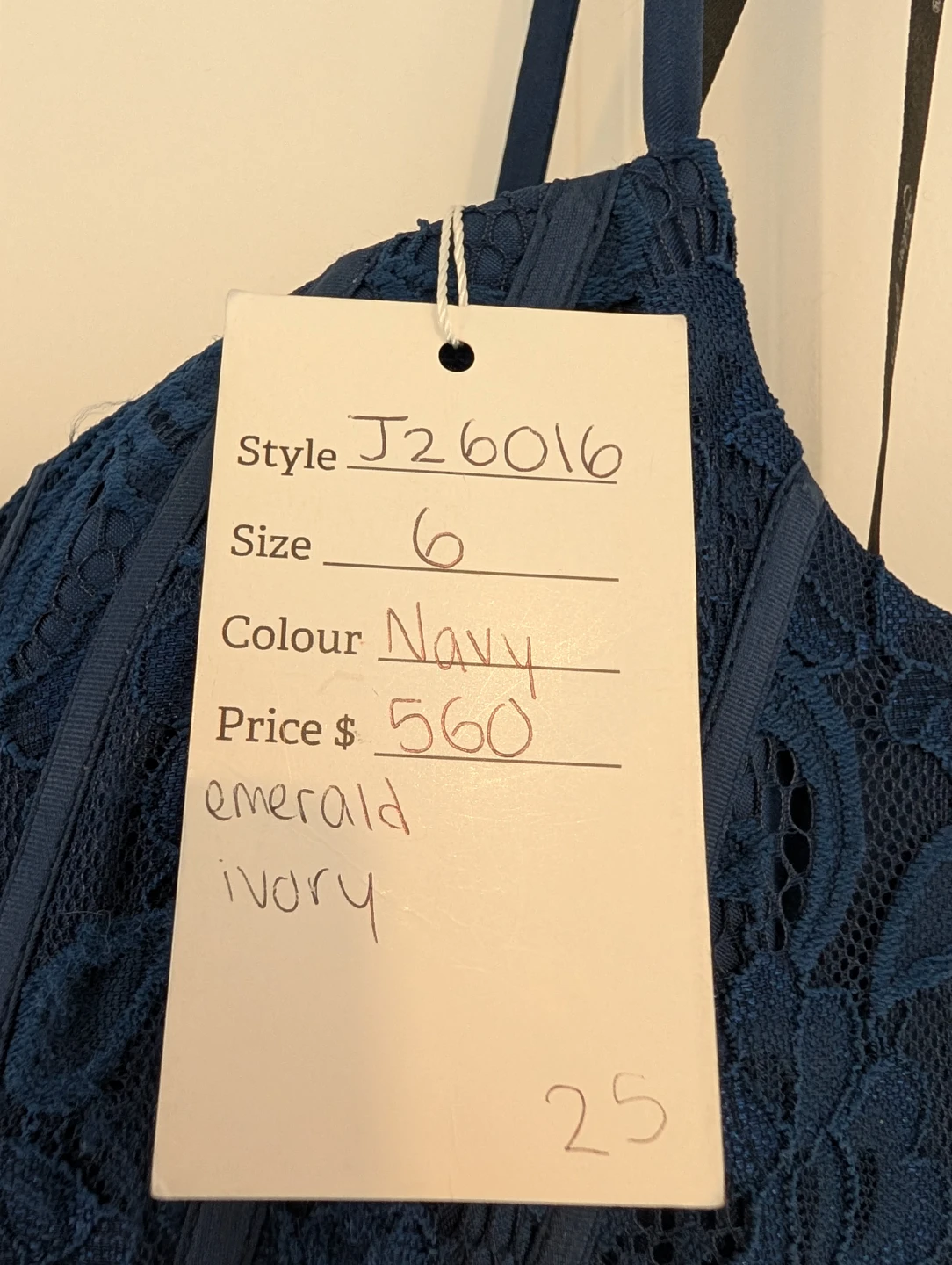 Lily & Lily Navy Lace Dress - Size 6 - photo 2