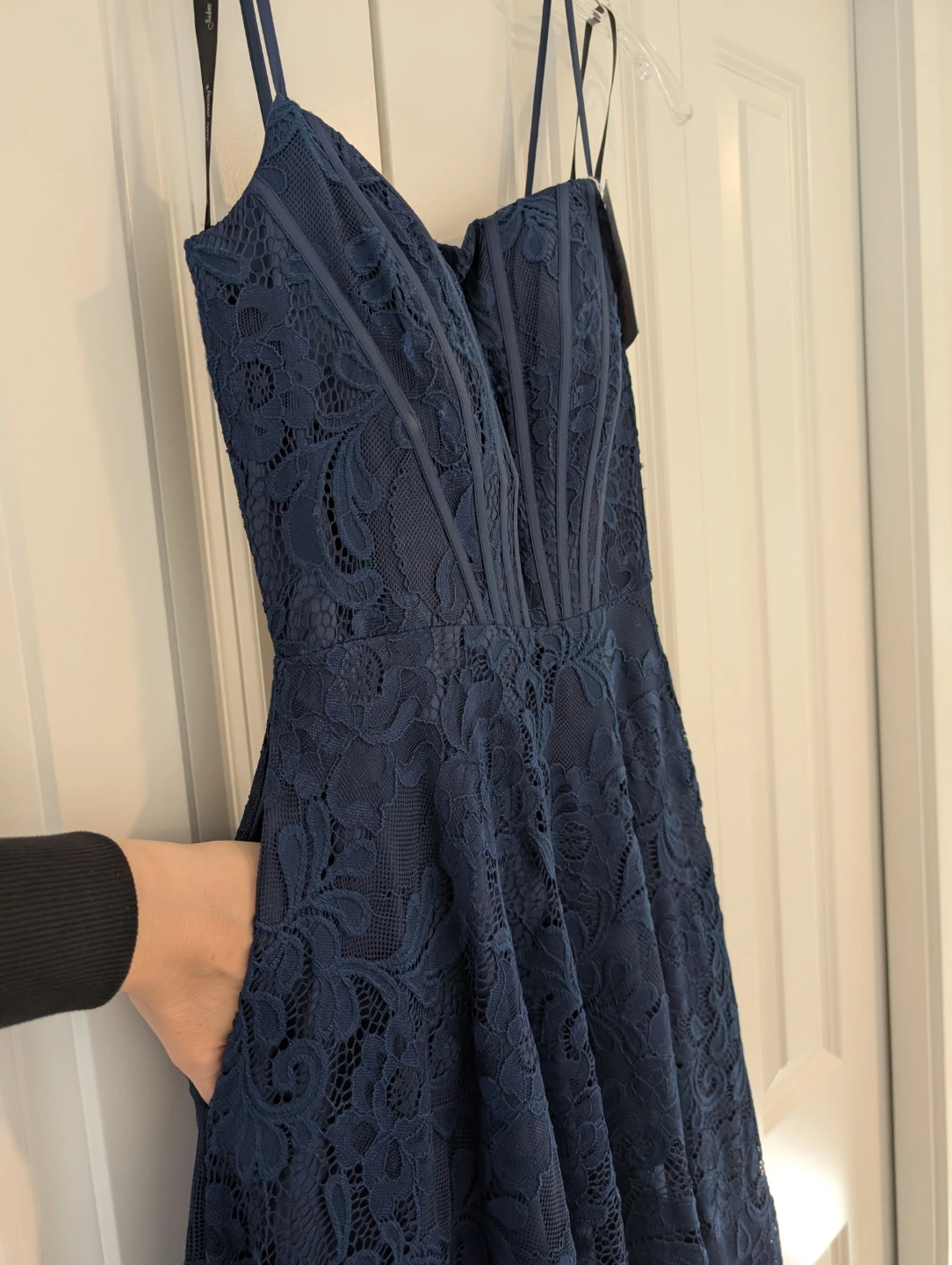 Lily & Lily Navy Lace Dress - Size 6 - photo 3