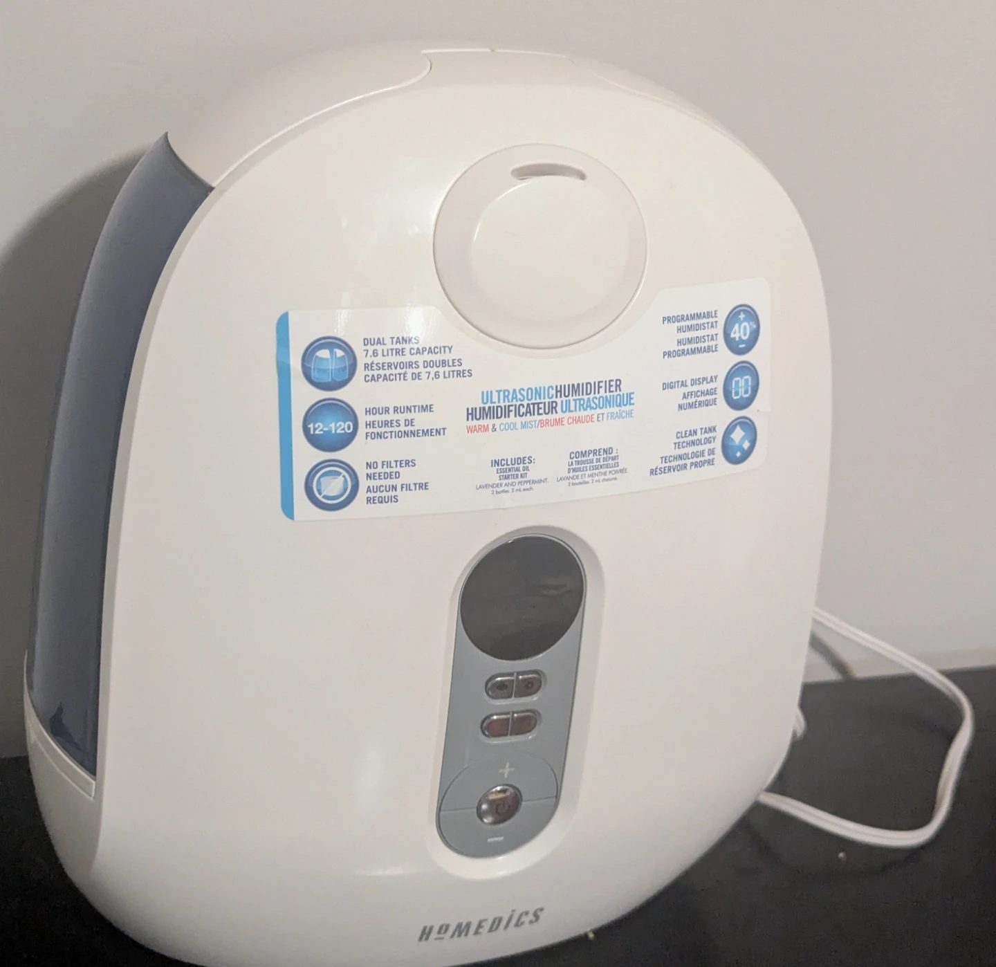 HoMedics Ultrasonic Humidifier - photo 3
