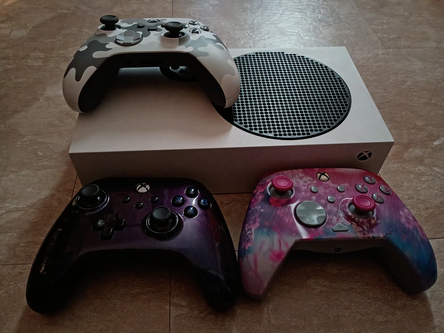 Xbox Series S Console with 3 Controllers