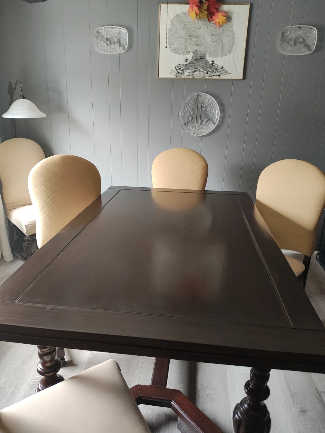 Cherry Wood Dining Table with Ornate Legs - photo 5