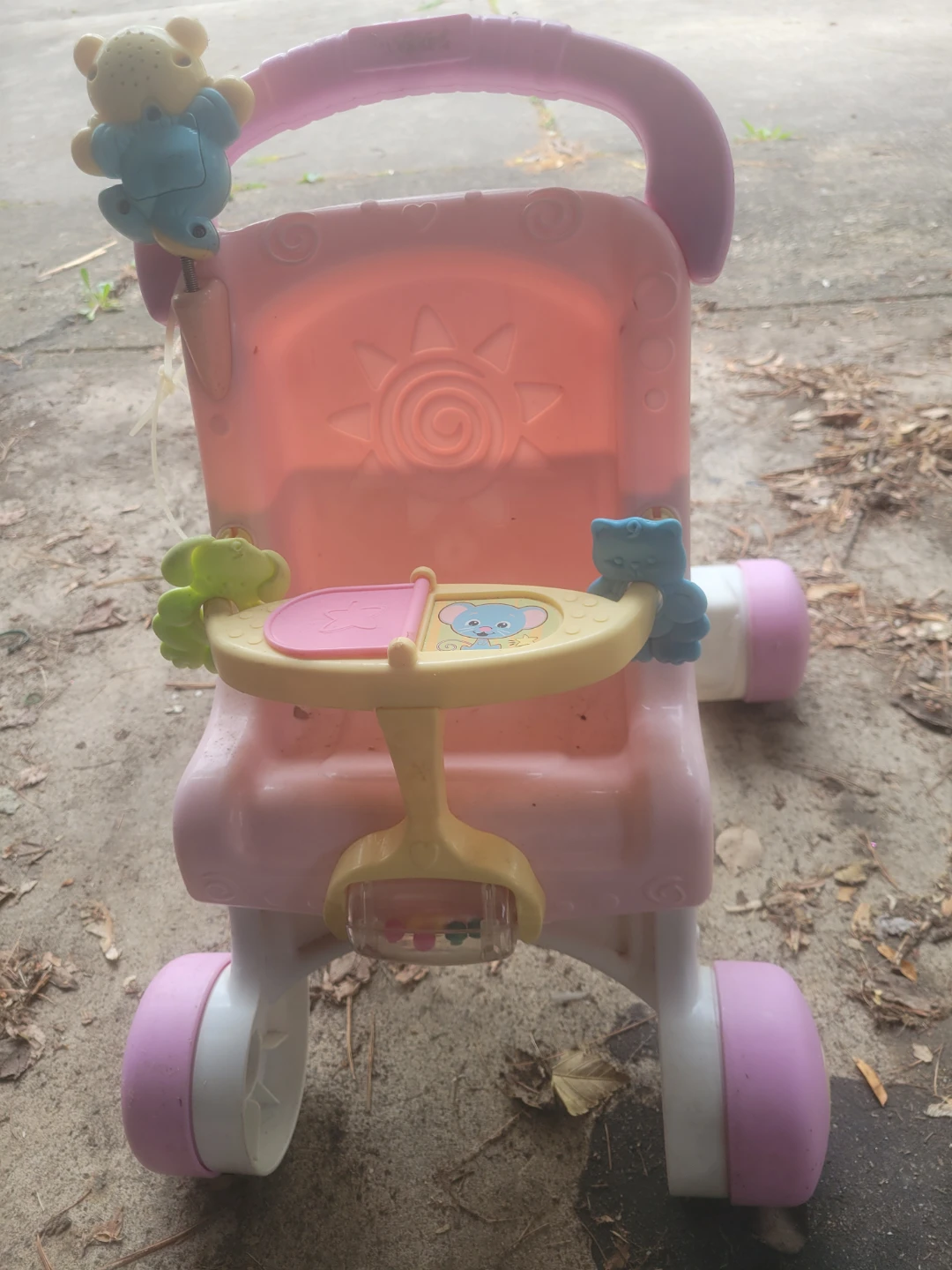 Pink Baby Walker with Toys - photo 2