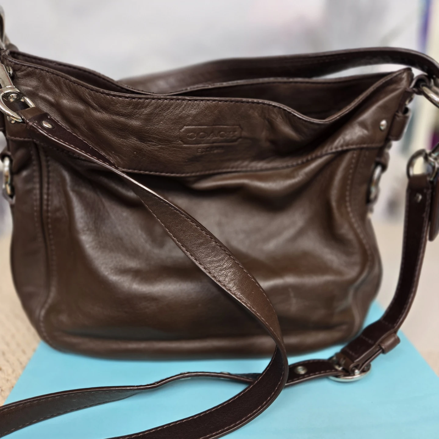 Coach Brown Leather Shoulder Bag