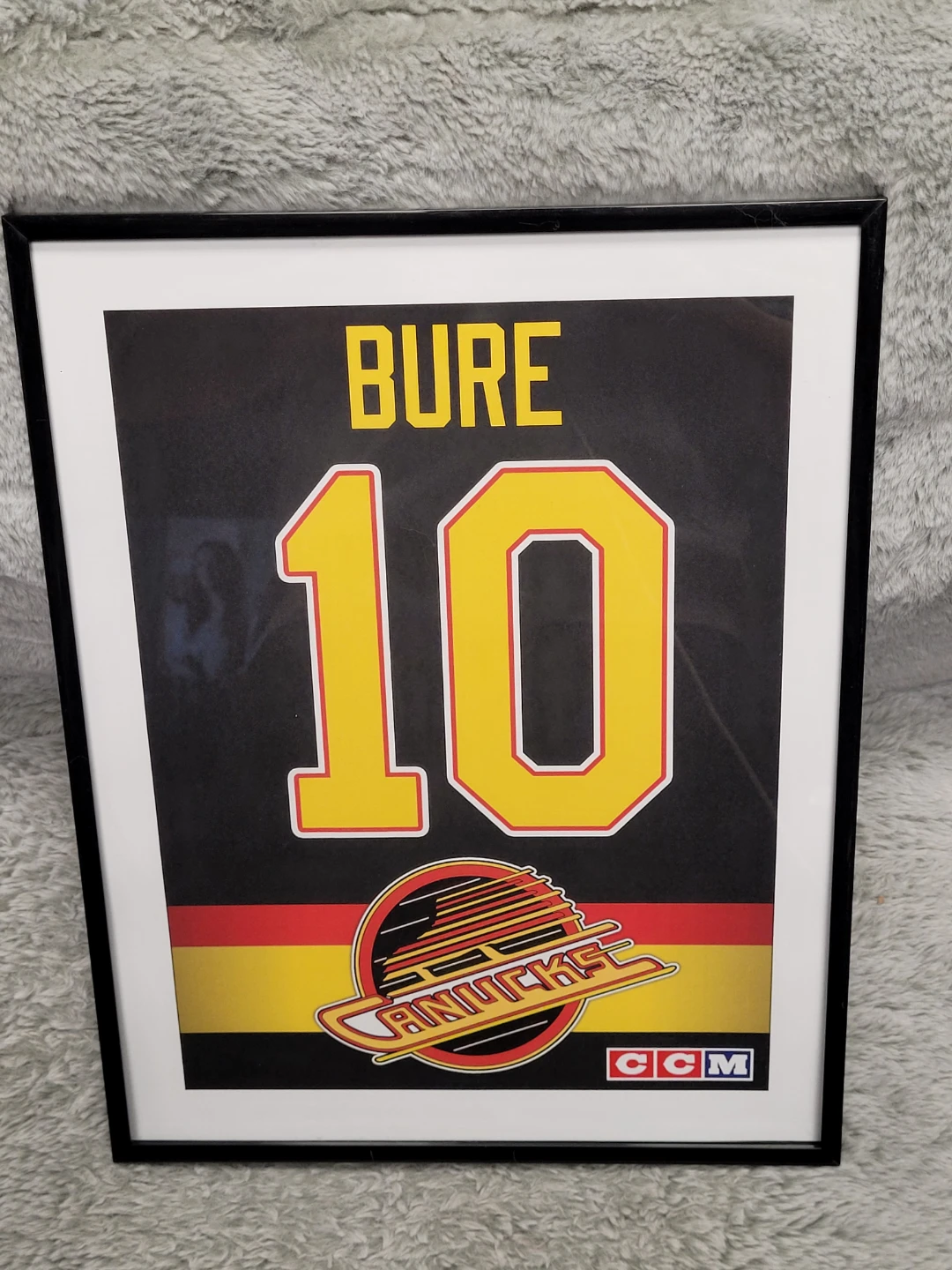 PAVEL BURE ( framed custom jersey print ( 14x12