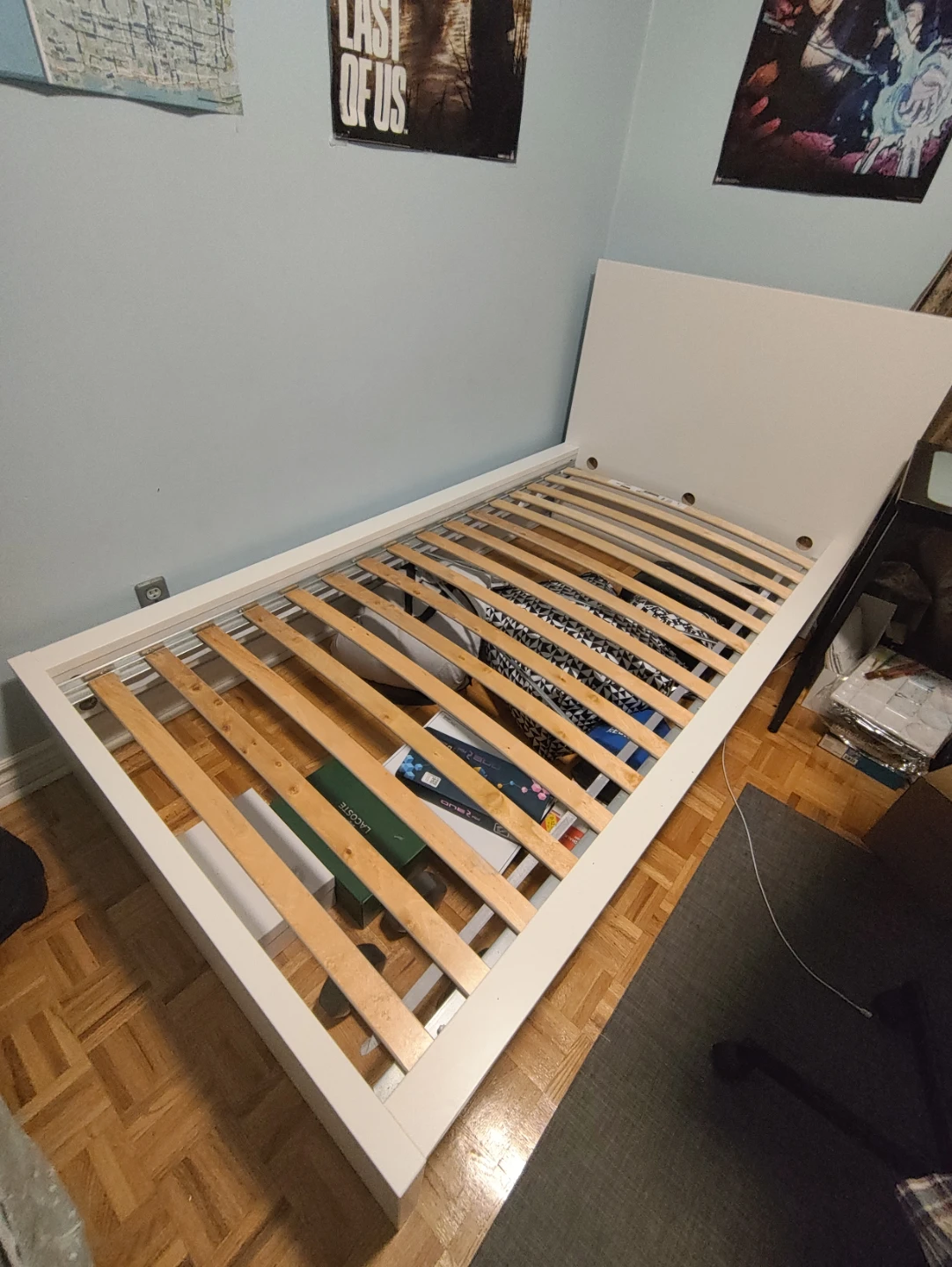 IKEA MALM Twin Bed Frame with LURÖY Slatted Bed Base - photo 2