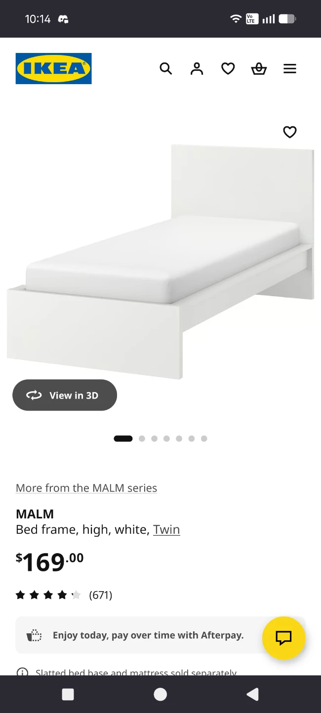 IKEA MALM Twin Bed Frame with LURÖY Slatted Bed Base - photo 4