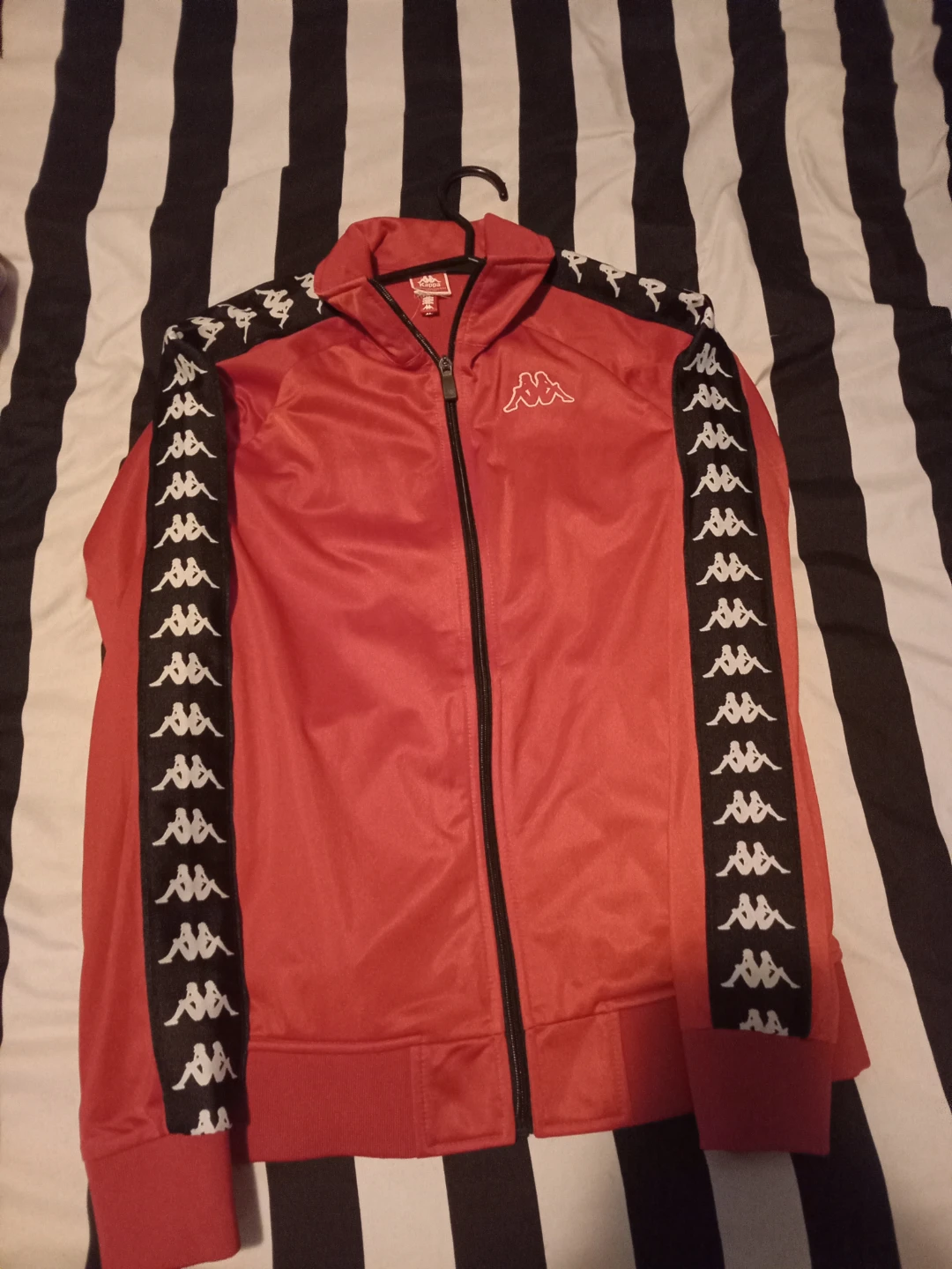 Red kappa sweater