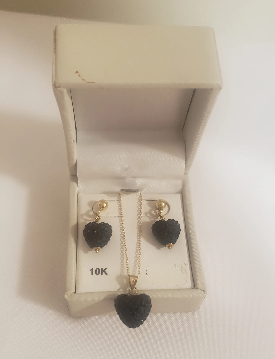 Like New 10K Real Gold Set Necklace and Earrings - photo 3