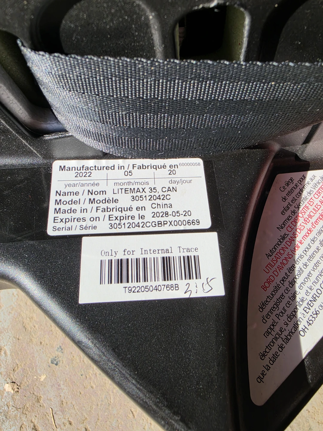 Evenflo Litemax 35 Infant Car Seat and Base - photo 4