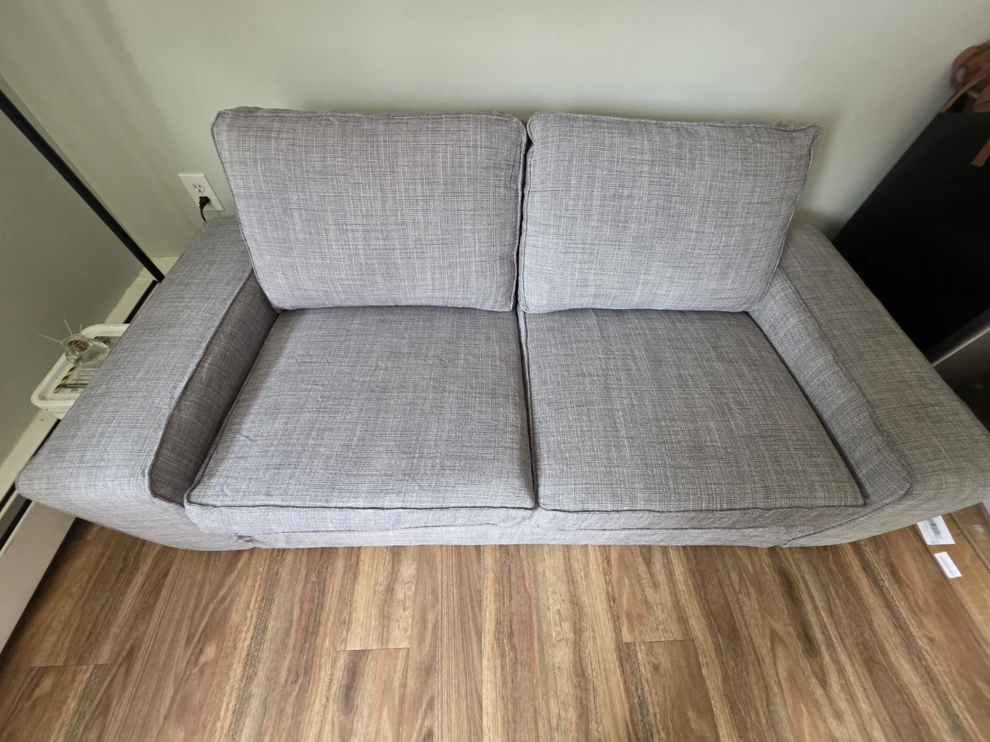 Grey Two-Seater Sofa