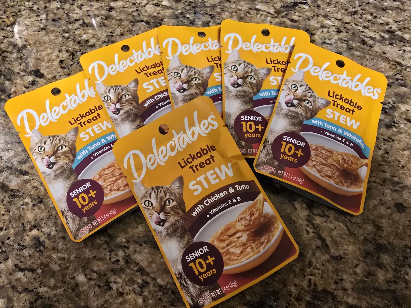 Delectables Senior 10+ Years Lickable Treat Stew