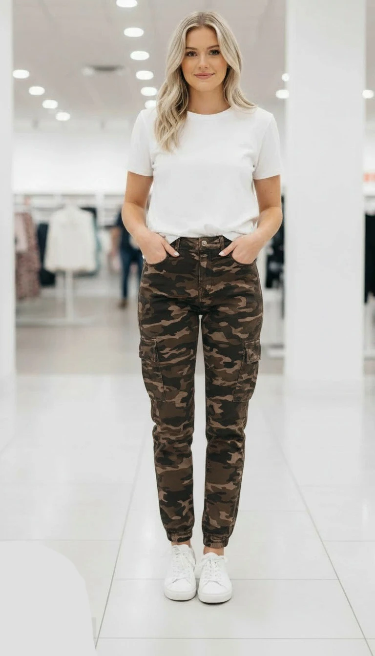Urban Heritage Camo Cargo Pants - XS