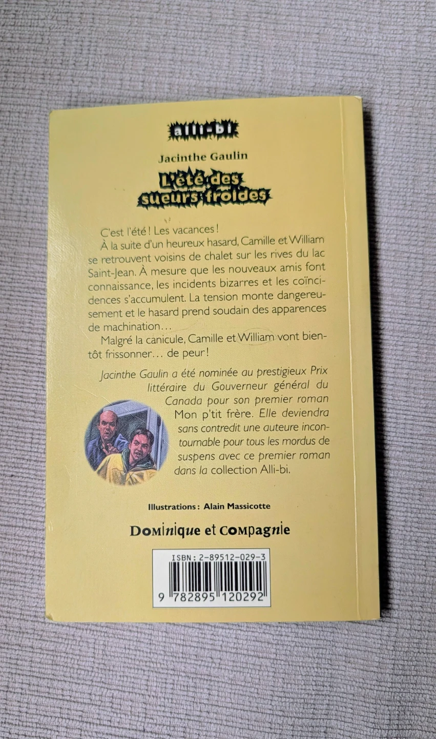 L'été des sueurs froides by Jacinthe Gaulin French Book - photo 2