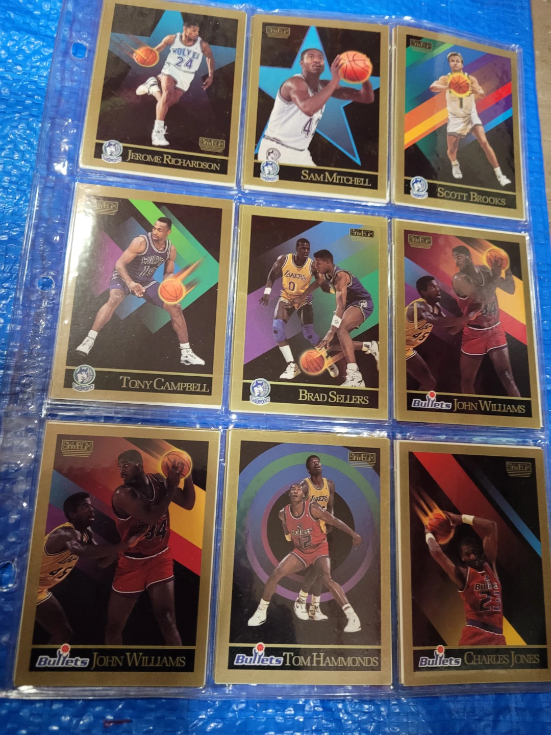 Collection of 7 SkyBox NBA Basketball Cards