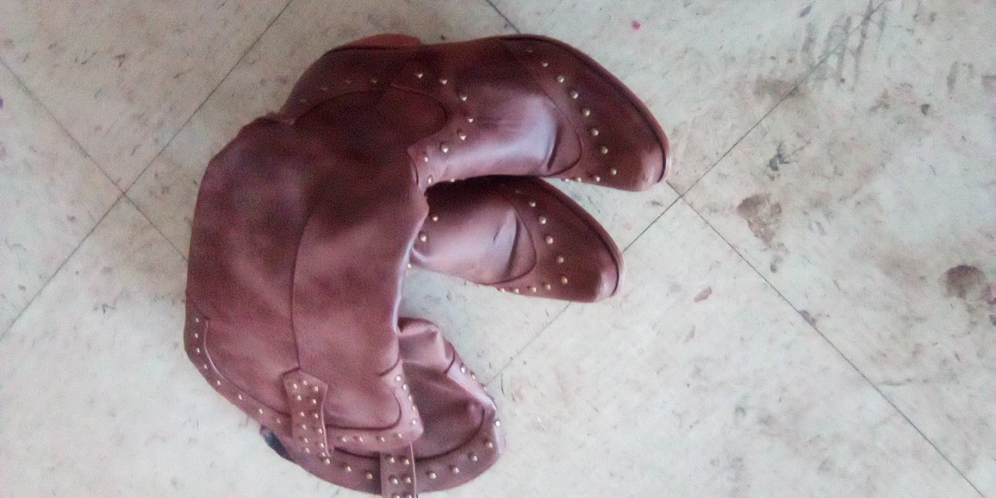 Brown Suede Studded Ankle Boots