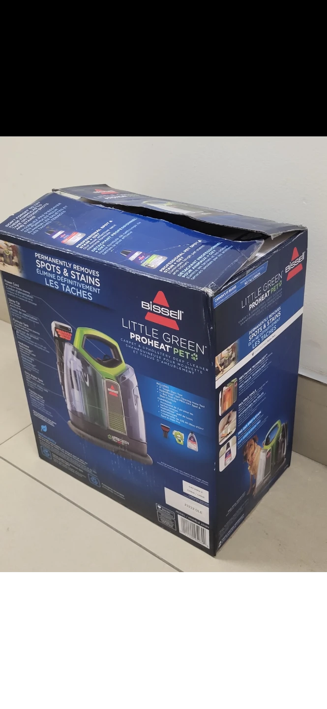 Bissell Little Green ProHeat Pet Portable Carpet Cleaner,B/New