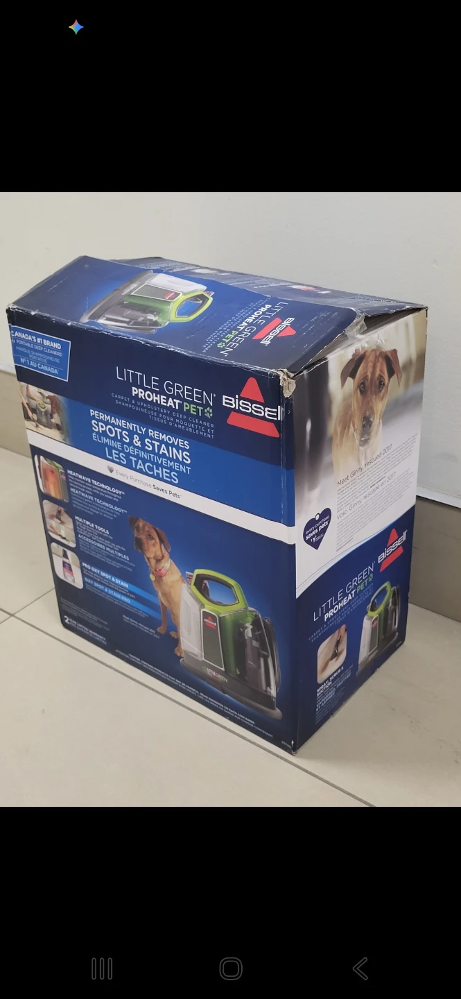 Bissell Little Green ProHeat Pet Portable Carpet Cleaner,B/New - photo 4