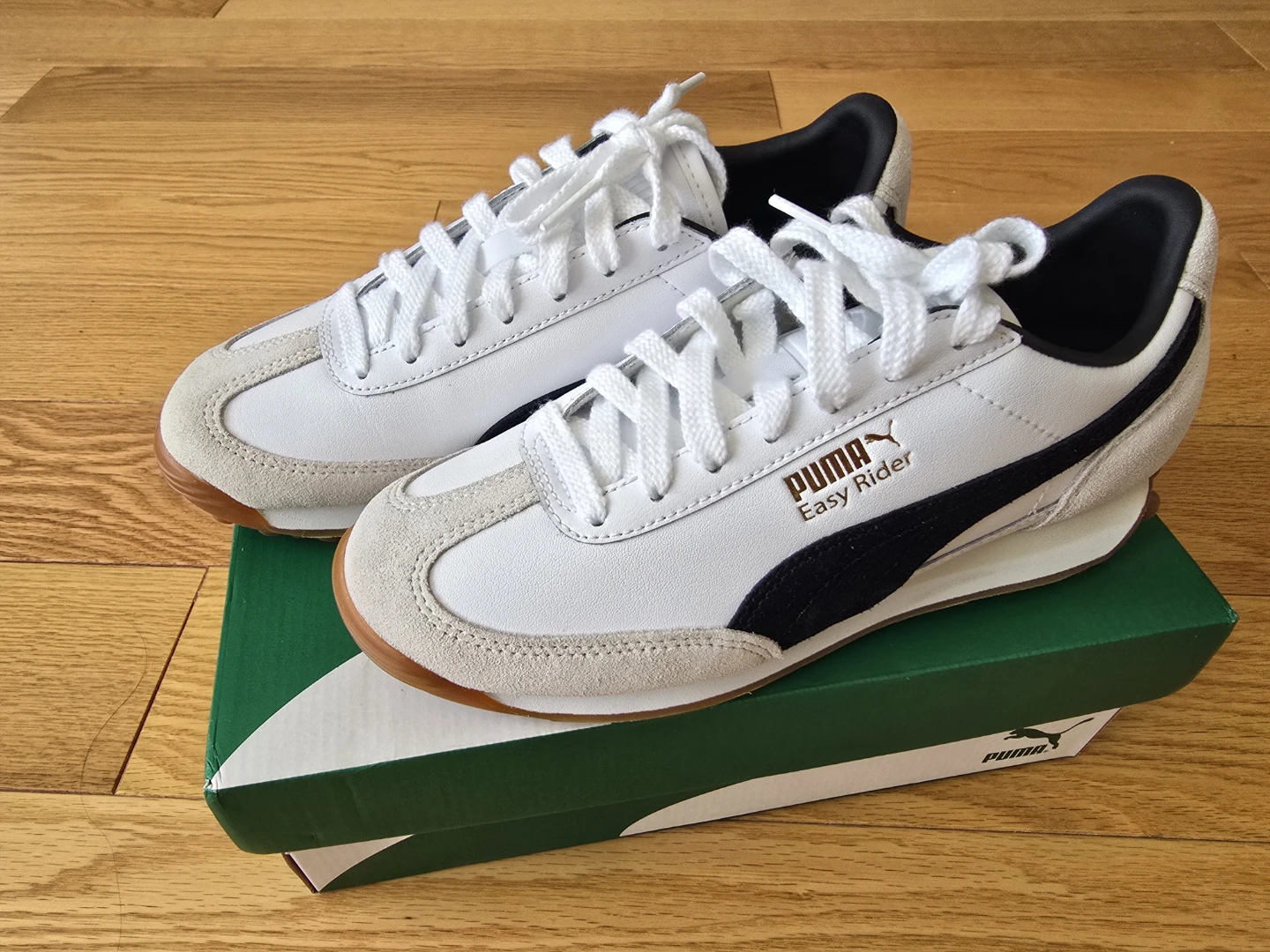 [Brand New] Puma Easy Rider Mix White/Black Shoes - Size US 4