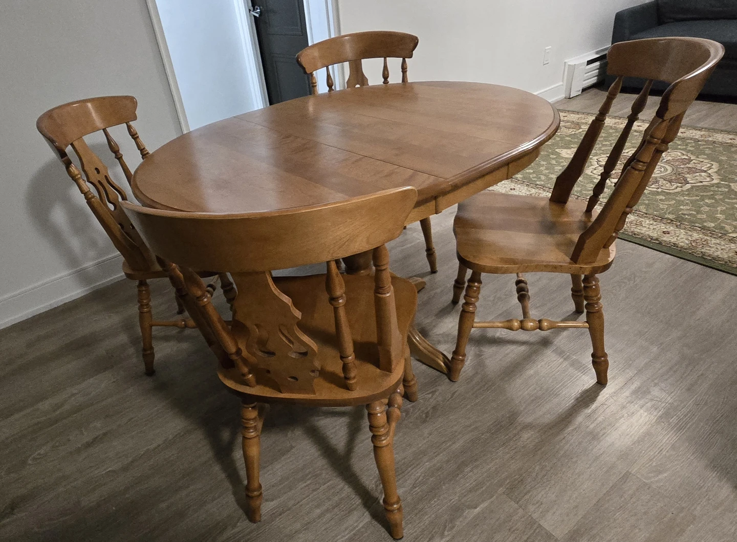 Wooden Dining Table with 4 Chairs - photo 3