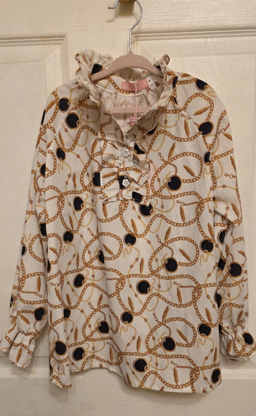 Pink Butterfly Printed Shirt