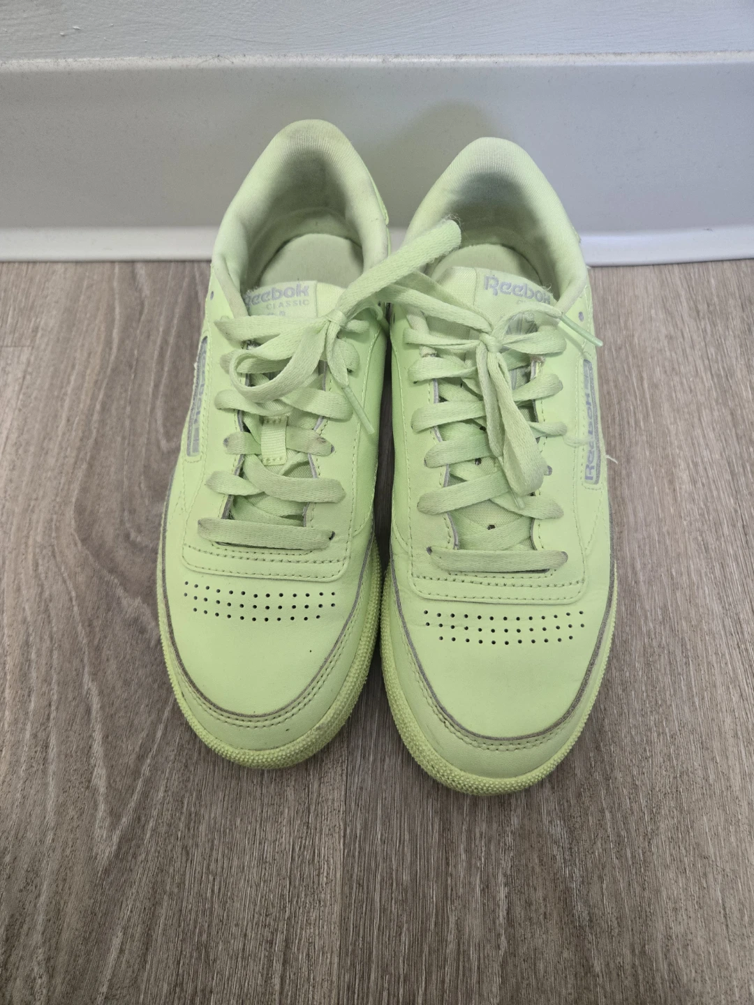 Reebok Club C 85 Neon Green Sneakers