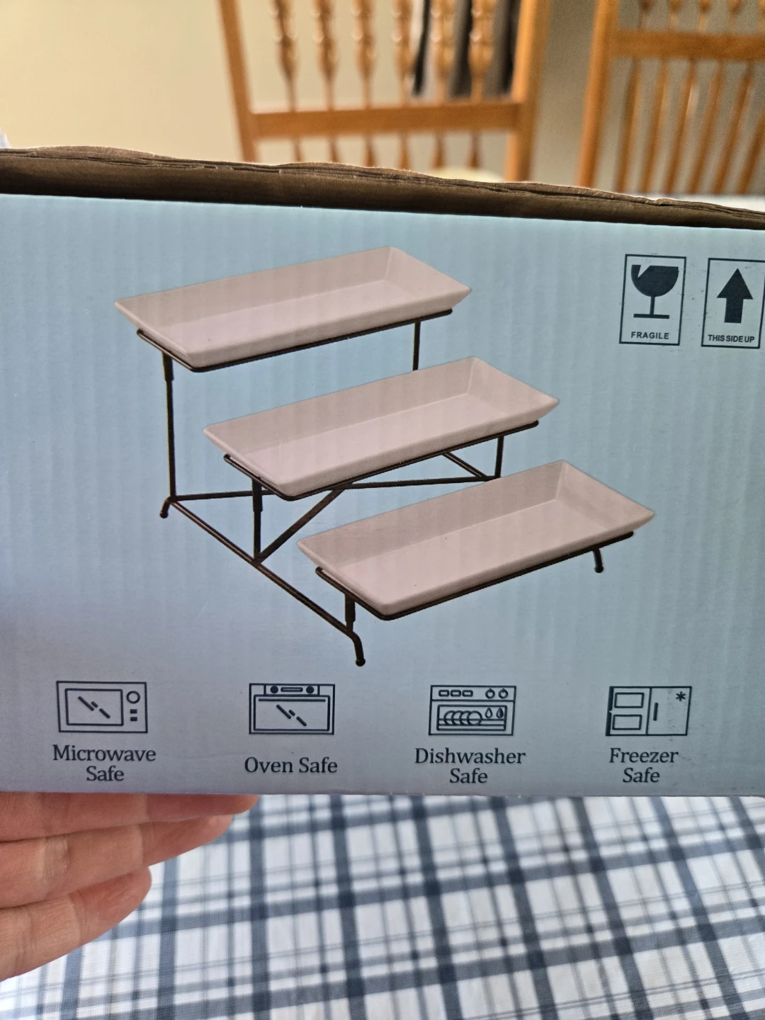 Yedio 3 Tier Serving Tray Set 14 Inch Platters