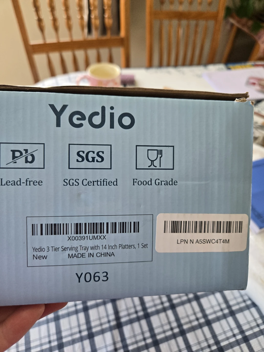 Yedio 3 Tier Serving Tray Set 14 Inch Platters - photo 5