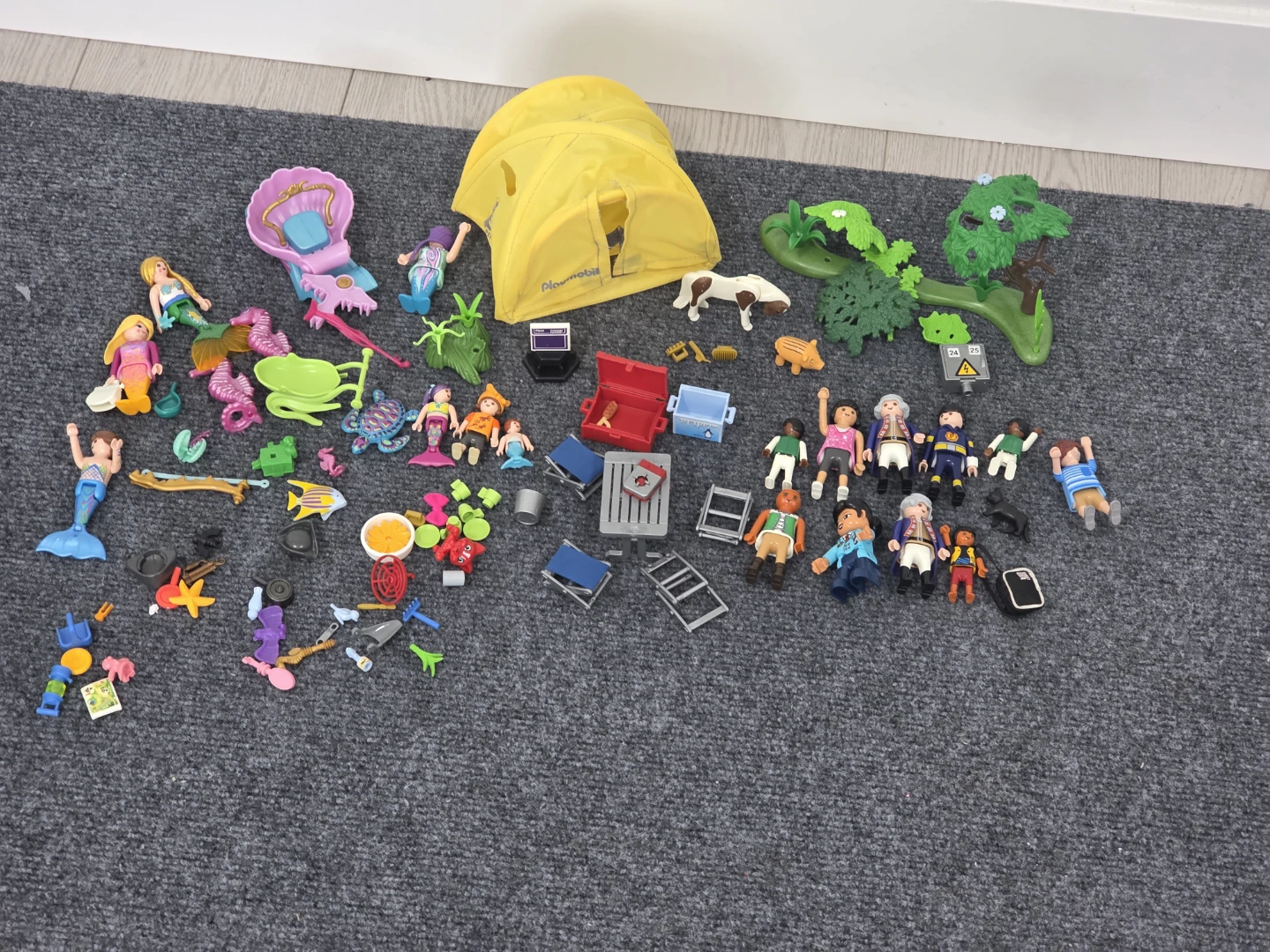 Playmobil Lot - Camping, Mermaids & Figures