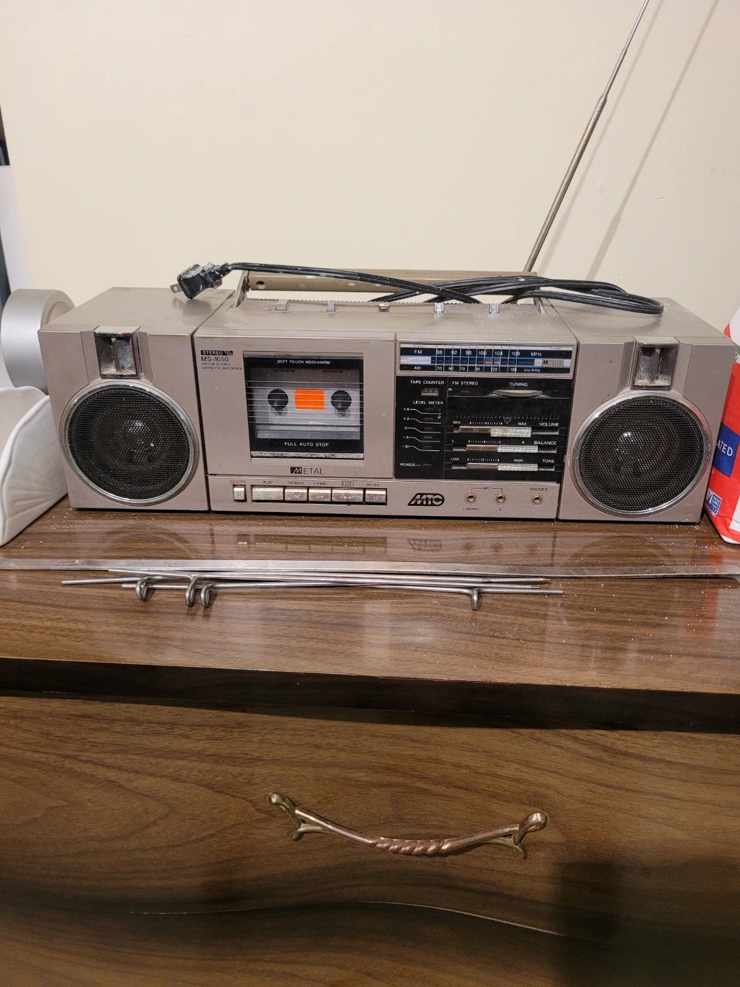 Sanyo MS-1050 Stereo Cassette Boombox