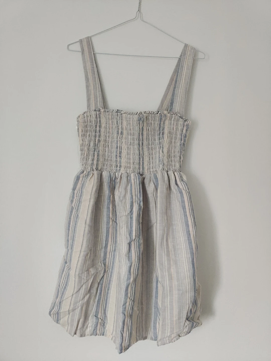 American Eagle Striped Smocked Mini Dress Size M