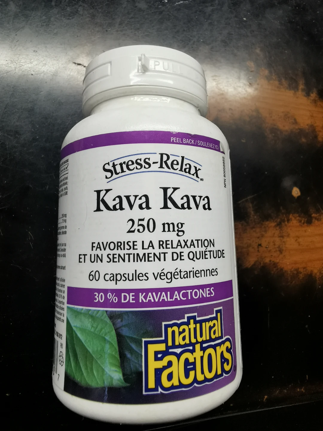 Natural Factors Stress-Relax Kava Kava 250 mg, 60 Capsules