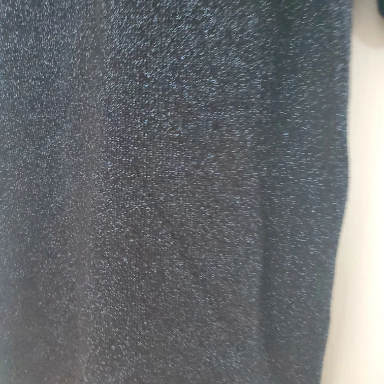 Vintage Jessica Navy Sparkly Turtleneck T-Shirt - photo 2