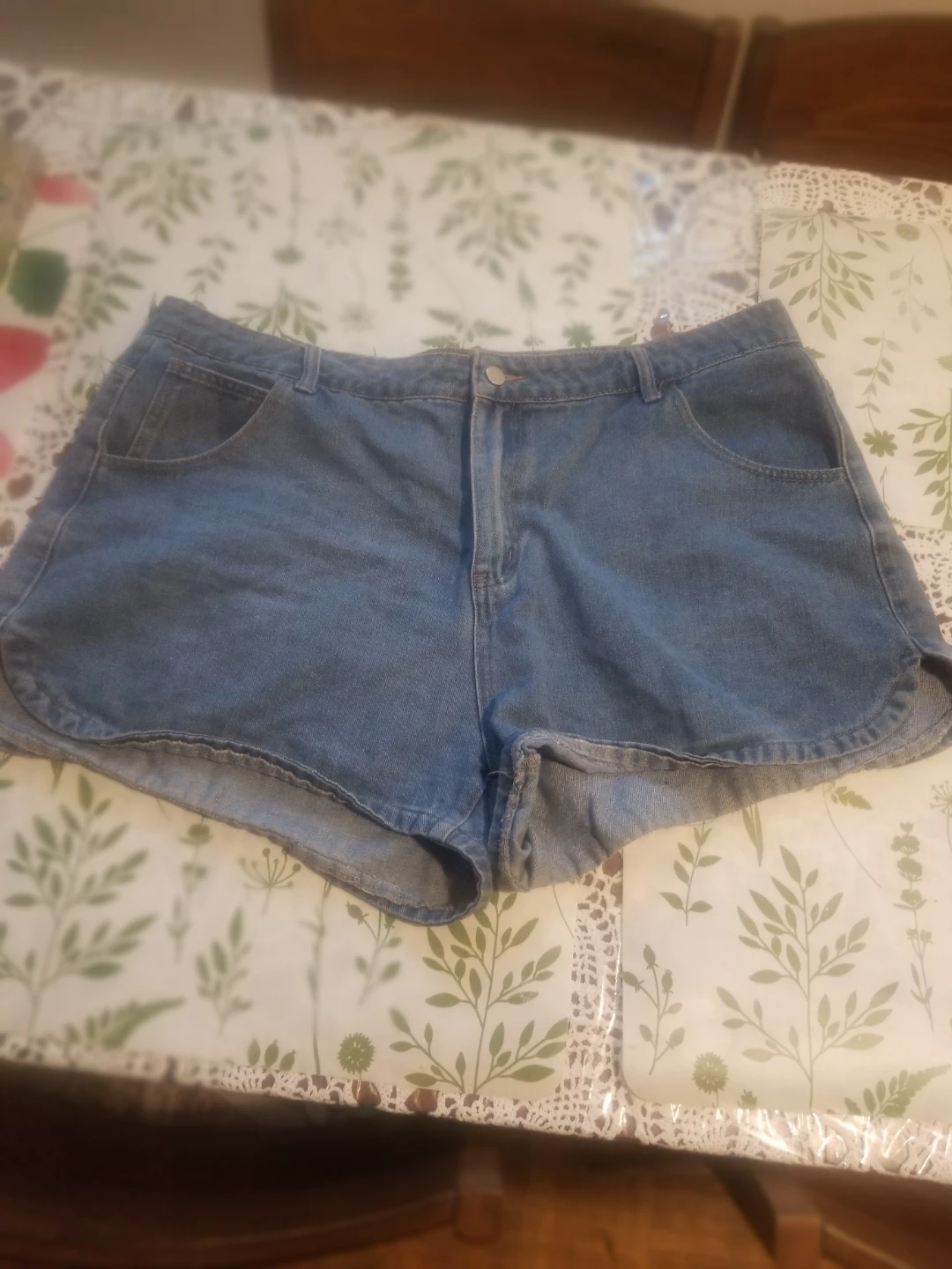 SHEIN CURVE Denim Shorts Size 3XL