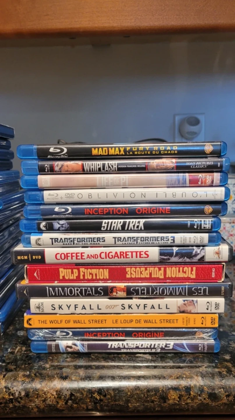 Collection of Blu-ray and DVD Movies