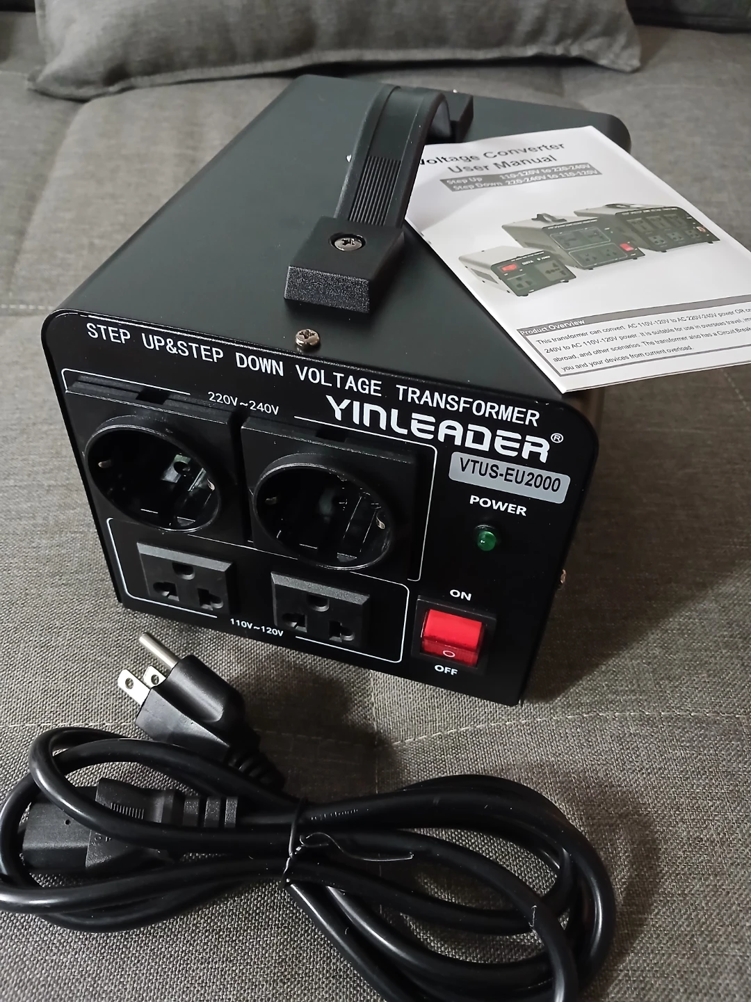 YINLEADER VTUS-EU2000 Step Up/Down Voltage Transformer